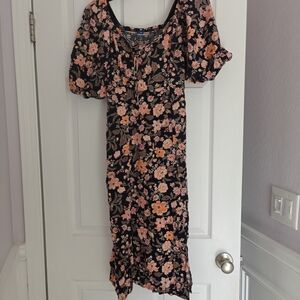 Floral Puff Sleeve Dress